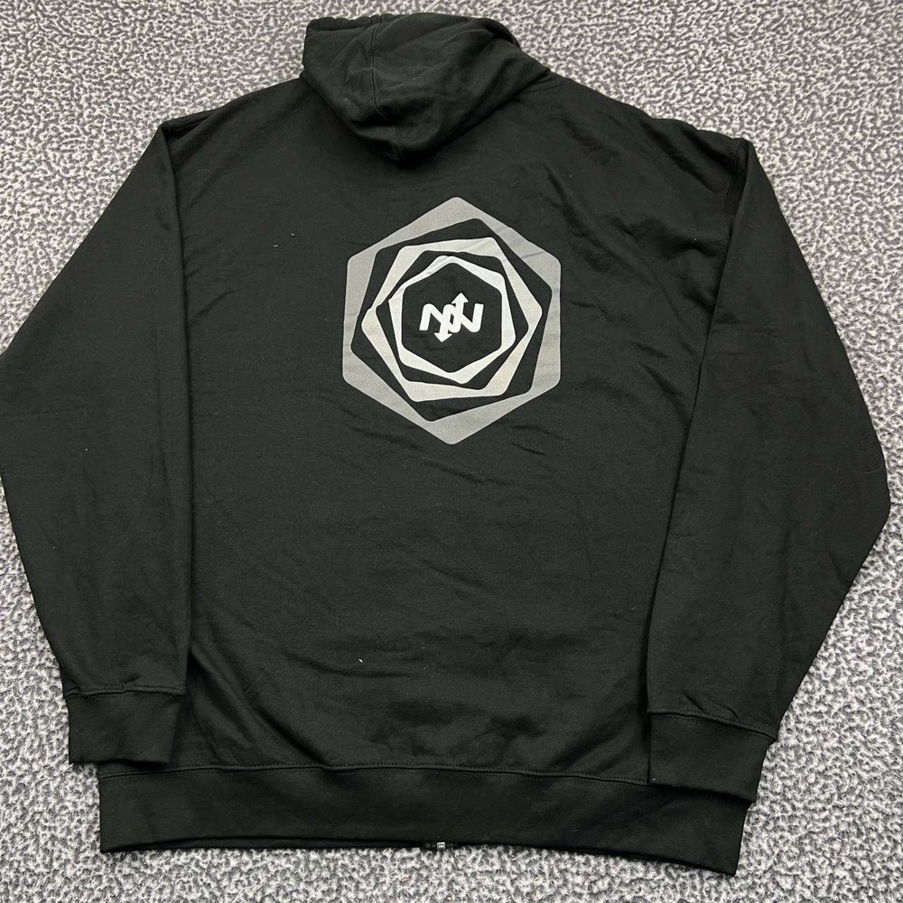 Onnit Hoodie Men Extra Large Black Full Zip Long Sleeve Pocket Outdoor XL